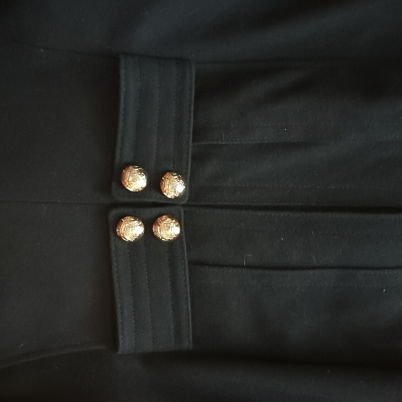 Miss Sixty Navy pea wool coat. button details wool blend classic chic Warm sz S - Picture 7 of 15